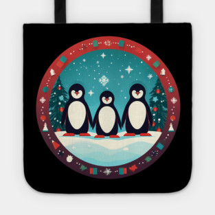Penguin in Ornament, Love Penguins Tote