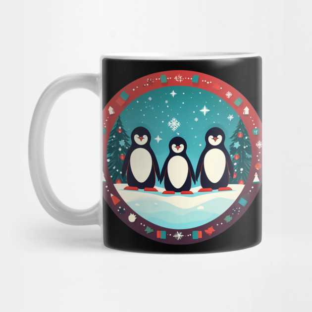 Penguin in Ornament, Love Penguins by logiamerch