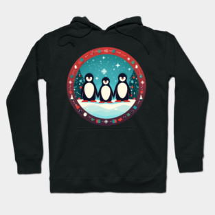 Penguin in Ornament, Love Penguins Hoodie