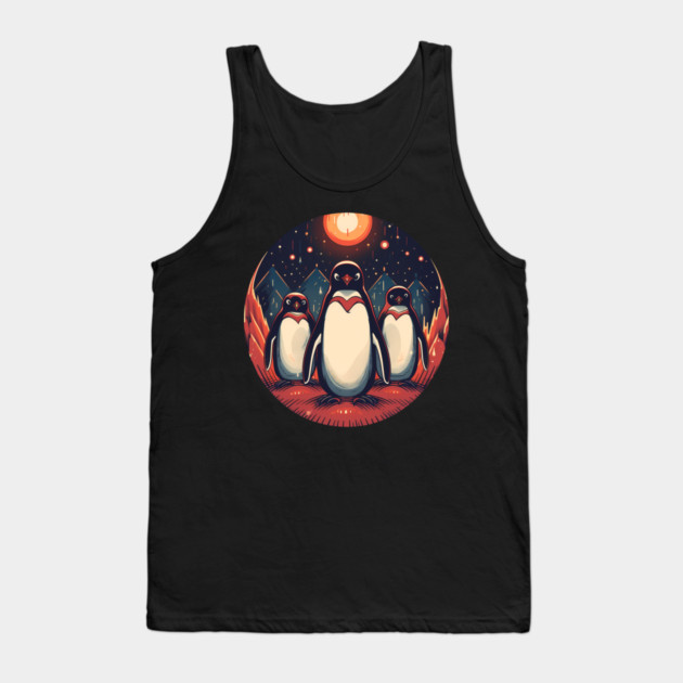 Penguin in Ornament, Love Penguins Tank Top by logiamerch
