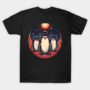Penguin in Ornament, Love Penguins T-Shirt
