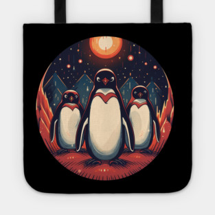 Penguin in Ornament, Love Penguins Tote