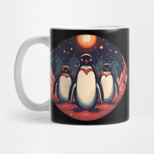 Penguin in Ornament, Love Penguins Mug