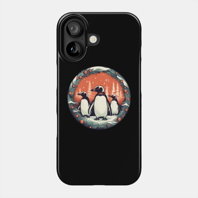 Penguin in Ornament, Love Penguins Phone Case by logiamerch