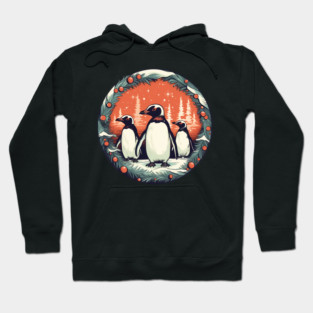 Penguin in Ornament, Love Penguins Hoodie