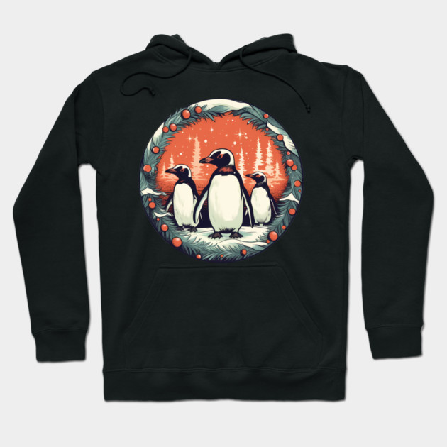 Penguin in Ornament, Love Penguins Hoodie by logiamerch