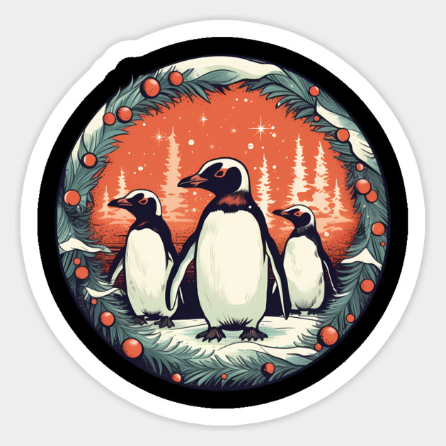 Penguin in Ornament, Love Penguins Sticker by logiamerch