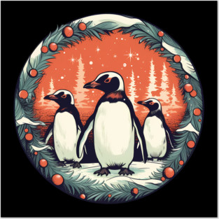 Penguin in Ornament, Love Penguins Posters and Art