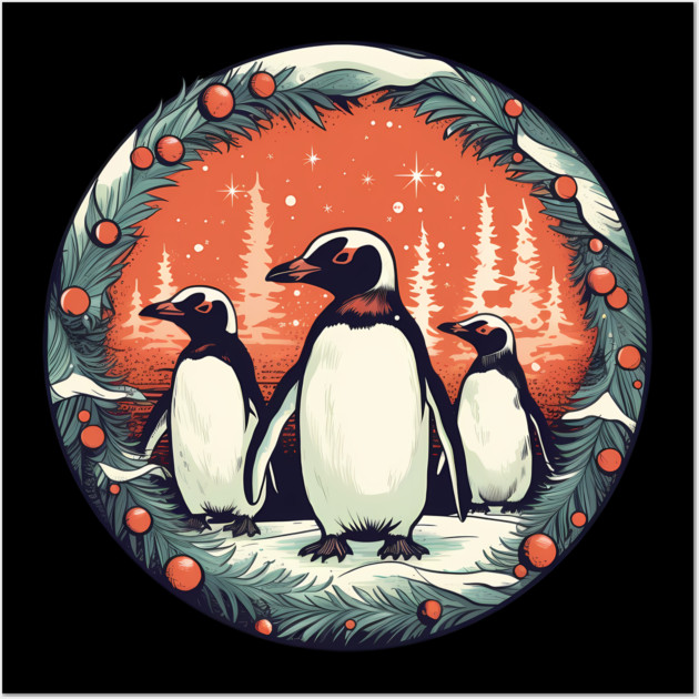 Penguin in Ornament, Love Penguins Wall Art by logiamerch