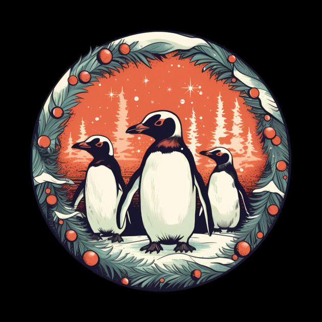 Penguin in Ornament, Love Penguins by logiamerch