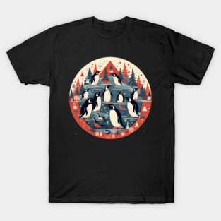 Penguin in Ornament, Love Penguins T-Shirt