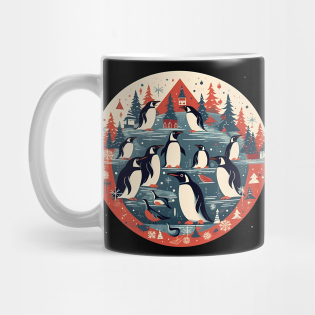 Penguin in Ornament, Love Penguins by logiamerch