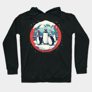 Penguin in Ornament, Love Penguins Hoodie