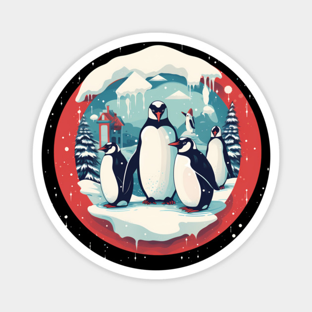 Penguin in Ornament, Love Penguins Magnet by logiamerch