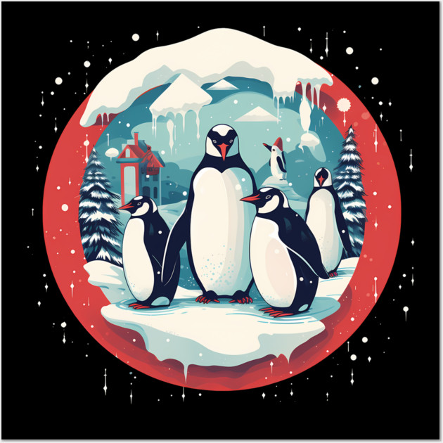 Penguin in Ornament, Love Penguins Wall Art by logiamerch