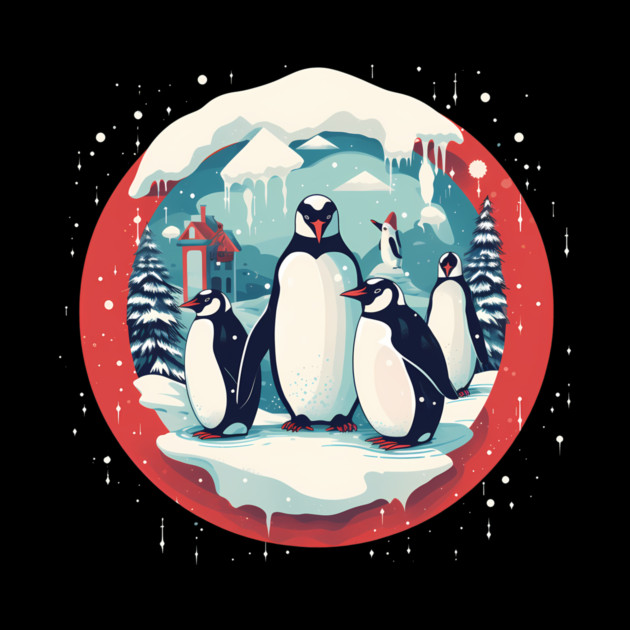 Penguin in Ornament, Love Penguins by logiamerch