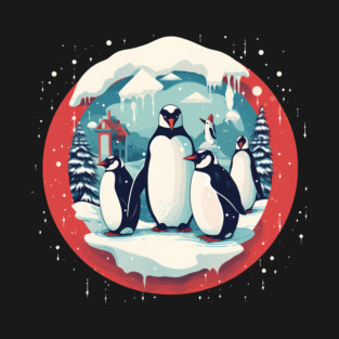 Penguin in Ornament, Love Penguins T-Shirt