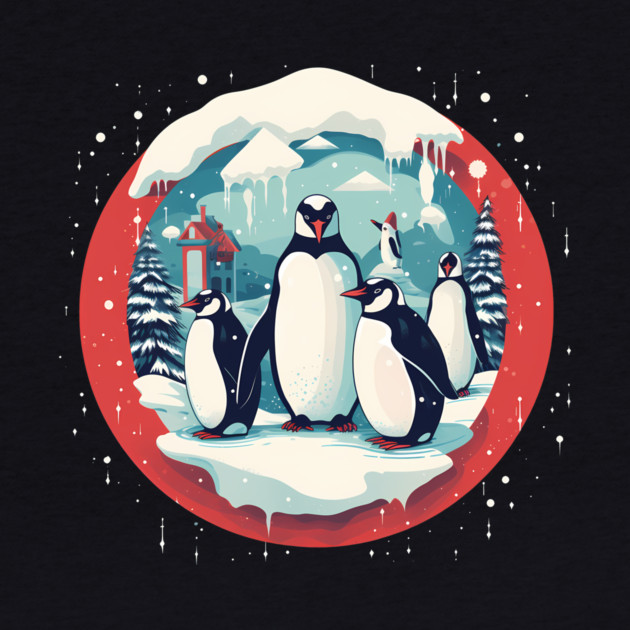 Penguin in Ornament, Love Penguins by logiamerch