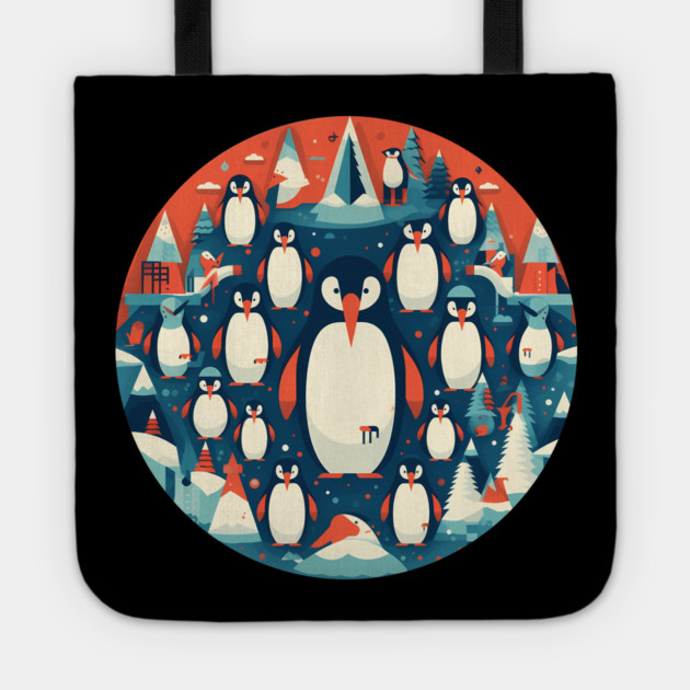 Penguin in Ornament, Love Penguins Tote by logiamerch