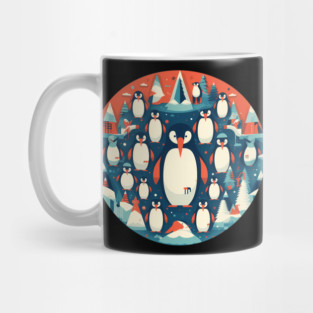 Penguin in Ornament, Love Penguins Mug