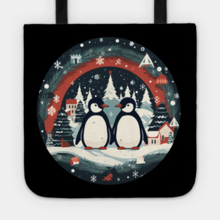 Penguin in Ornament, Love Penguins Tote