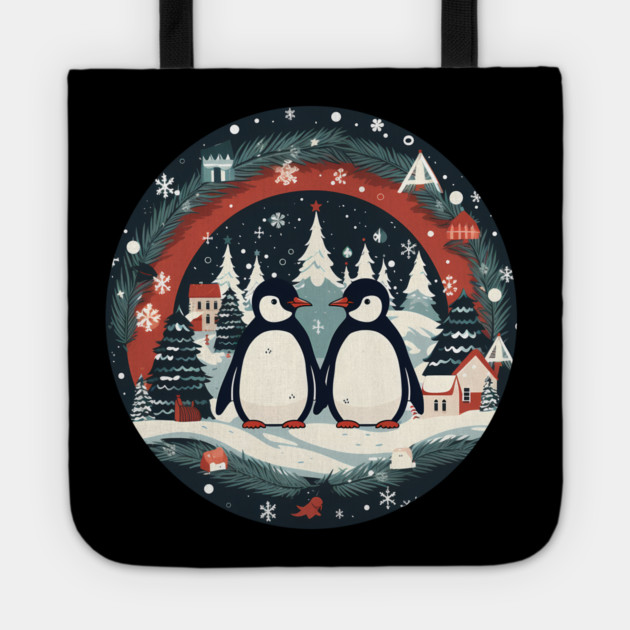 Penguin in Ornament, Love Penguins Tote by logiamerch