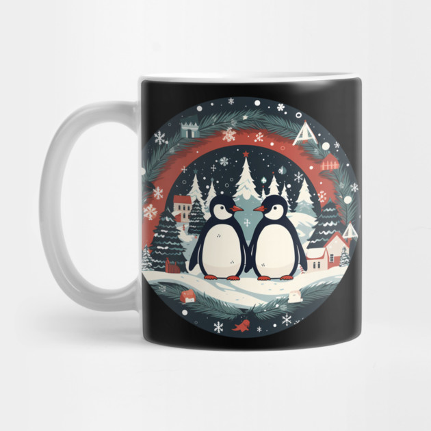 Penguin in Ornament, Love Penguins by logiamerch