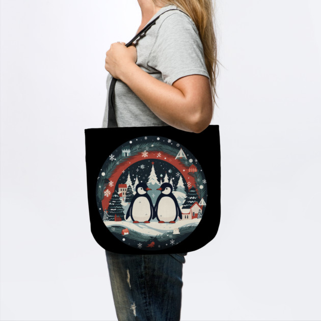 Penguin in Ornament, Love Penguins by logiamerch