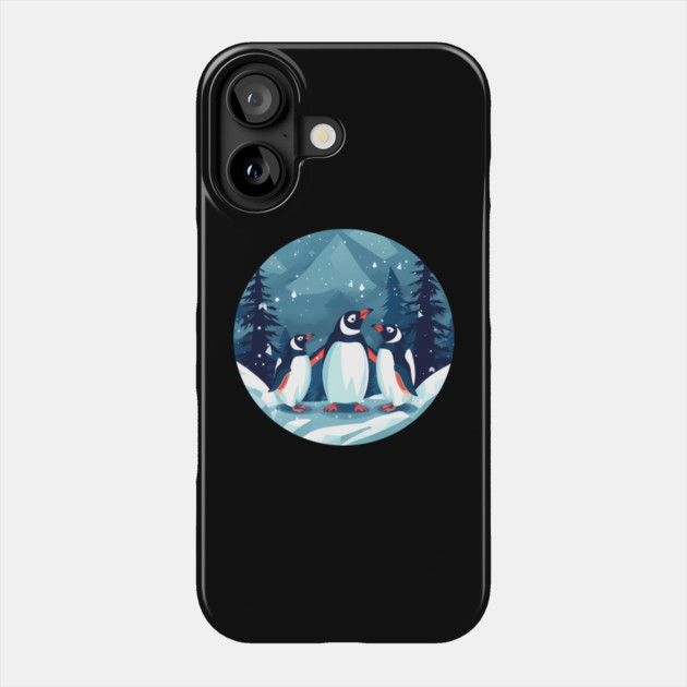 Penguin in Ornament, Love Penguins Phone Case by logiamerch