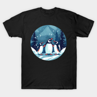 Penguin in Ornament, Love Penguins T-Shirt