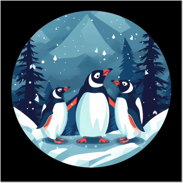 Penguin in Ornament, Love Penguins Wall Art by logiamerch