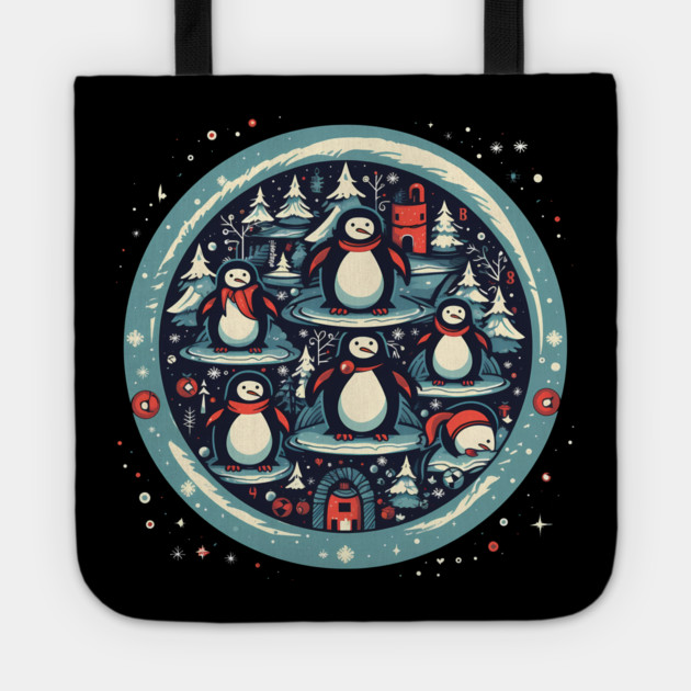 Penguin in Ornament, Love Penguins Tote by logiamerch