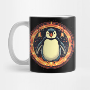 Penguin in Ornament, Love Penguins Mug