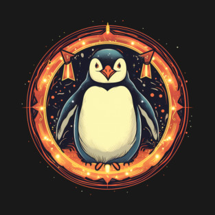 Penguin in Ornament, Love Penguins T-Shirt