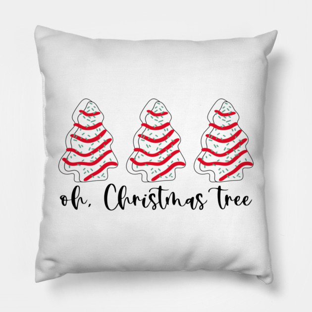 Oh Christmas Tree Cakes Pillow by Litehouse Tees