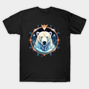 Polar Bear in Ornament, Love Bears T-Shirt