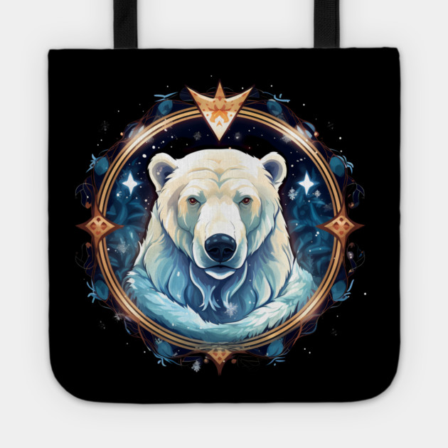 Polar Bear in Ornament, Love Bears Tote by logiamerch