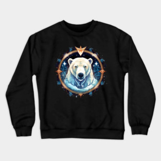 Polar Bear in Ornament, Love Bears Crewneck Sweatshirt