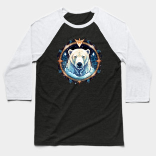 Polar Bear in Ornament, Love Bears Baseball T-Shirt