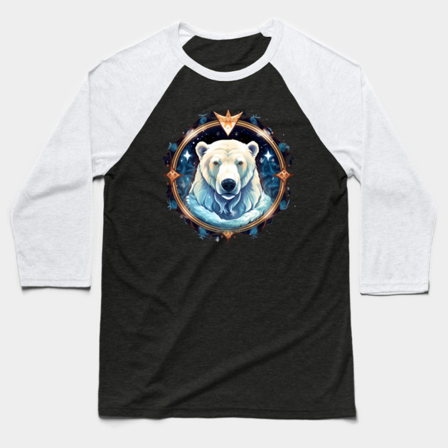 Polar Bear in Ornament, Love Bears Baseball T-Shirt by logiamerch