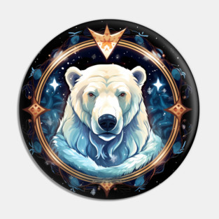 Polar Bear in Ornament, Love Bears Pin