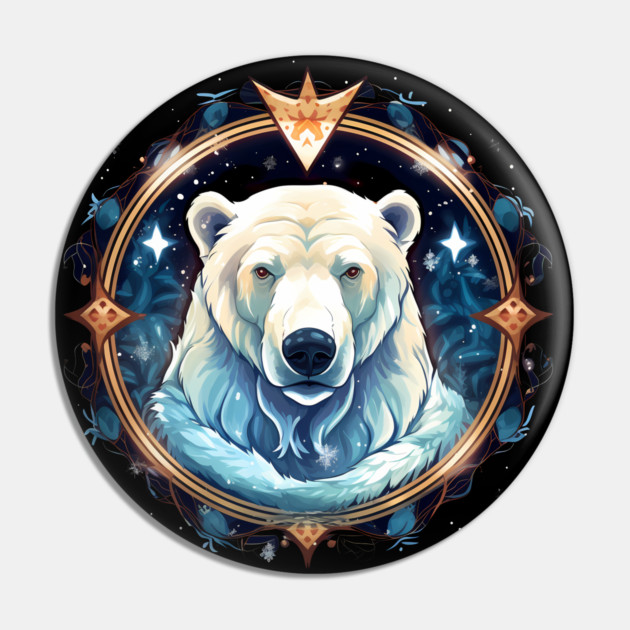 Polar Bear in Ornament, Love Bears Pin by logiamerch