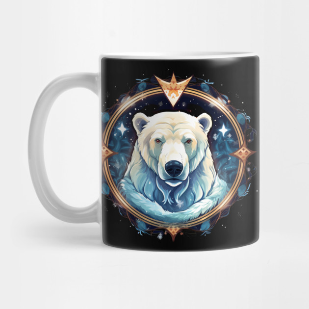 Polar Bear in Ornament, Love Bears by logiamerch