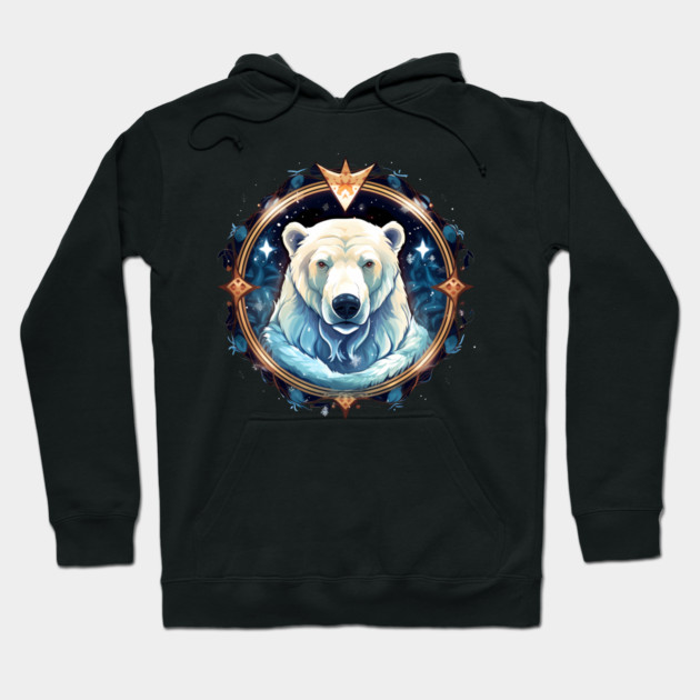 Polar Bear in Ornament, Love Bears Hoodie by logiamerch