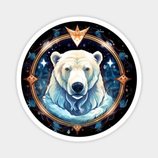 Polar Bear in Ornament, Love Bears Magnet