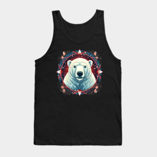 Polar Bear in Ornament, Love Bears Tank Top