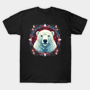 Polar Bear in Ornament, Love Bears T-Shirt