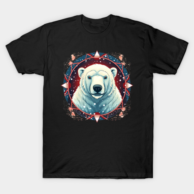 Polar Bear in Ornament, Love Bears T-Shirt by logiamerch