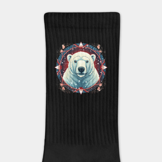 Polar Bear in Ornament, Love Bears by logiamerch