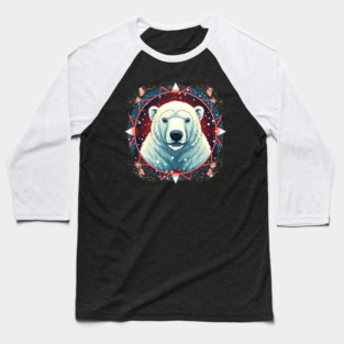Polar Bear in Ornament, Love Bears Baseball T-Shirt